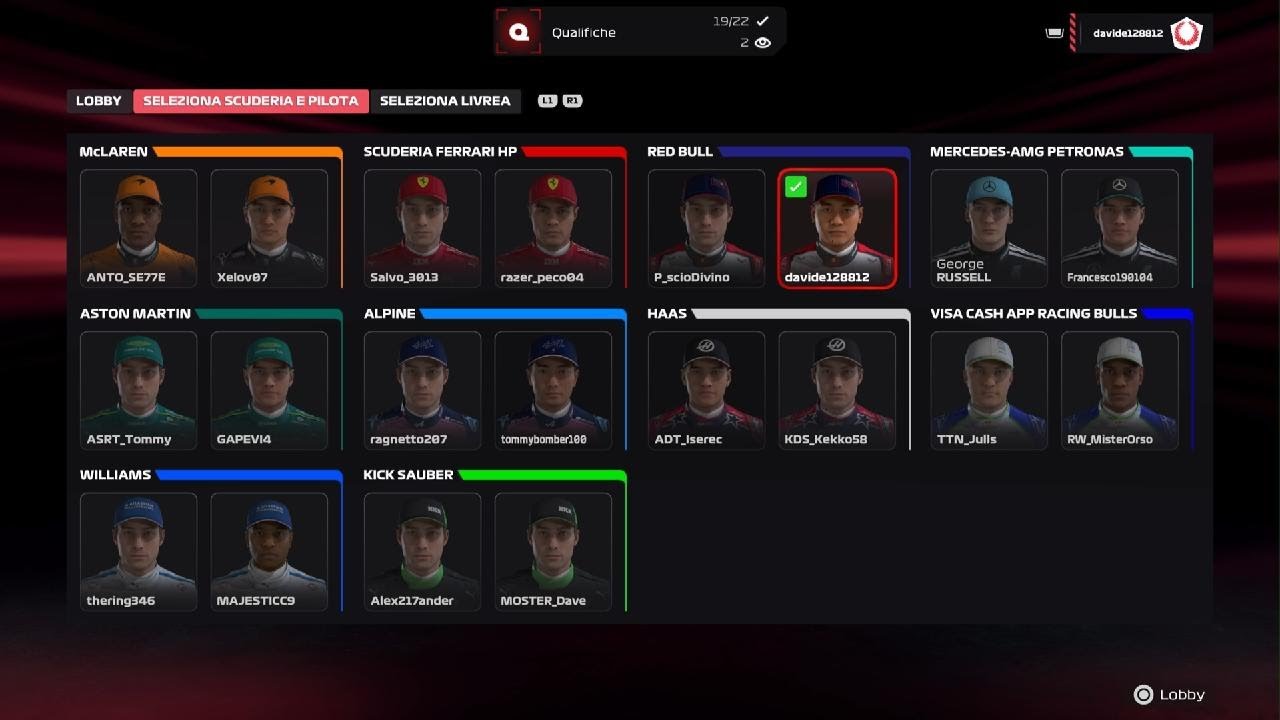 F1 25 ASRT season 2 F2 round 5 Las Vegas qualifica