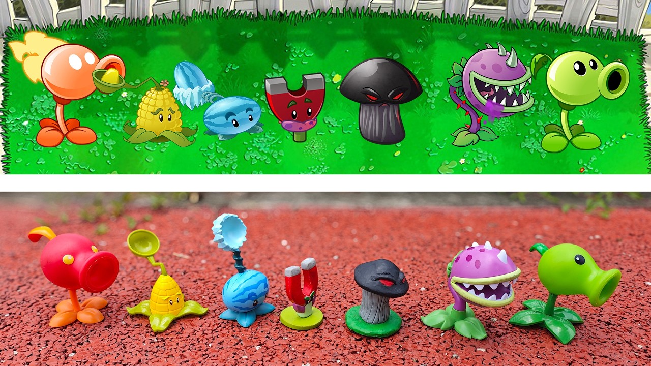 PLANTS VS ZOMBEIS :NEW PLANTS TOY VS PLANTS GAME.