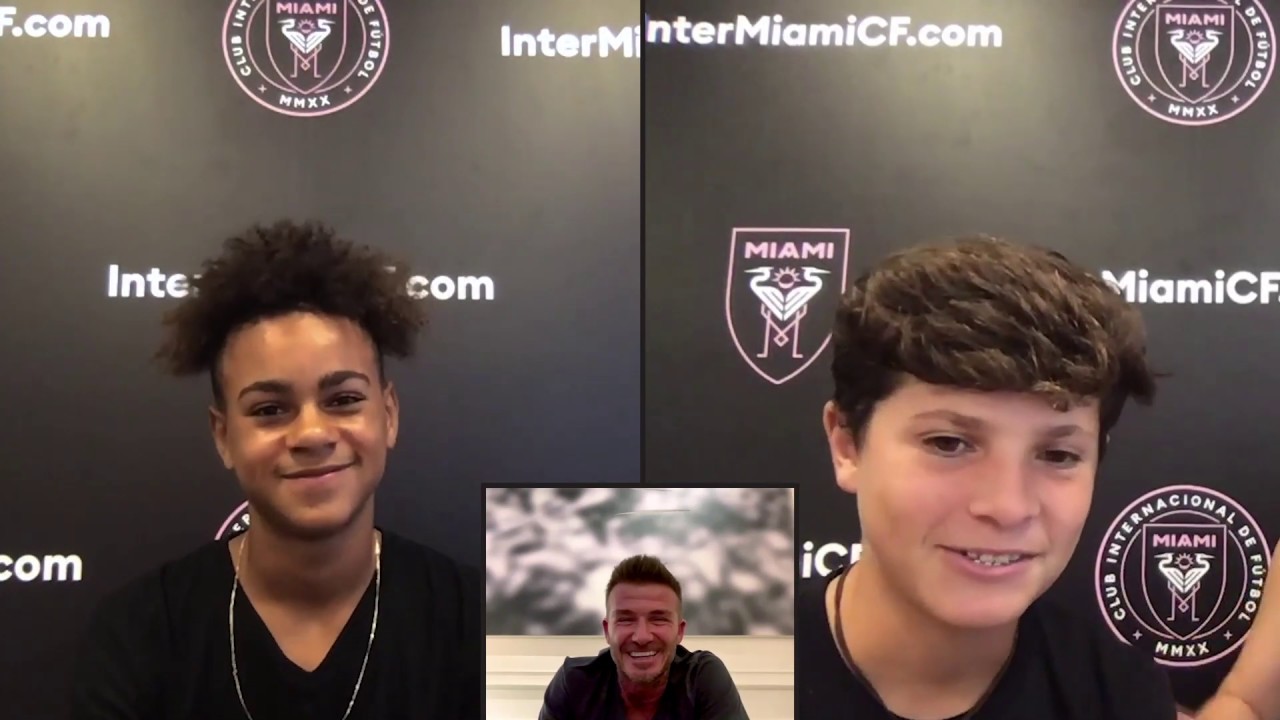 Inter Miami CF academy players surprised by David Beckham