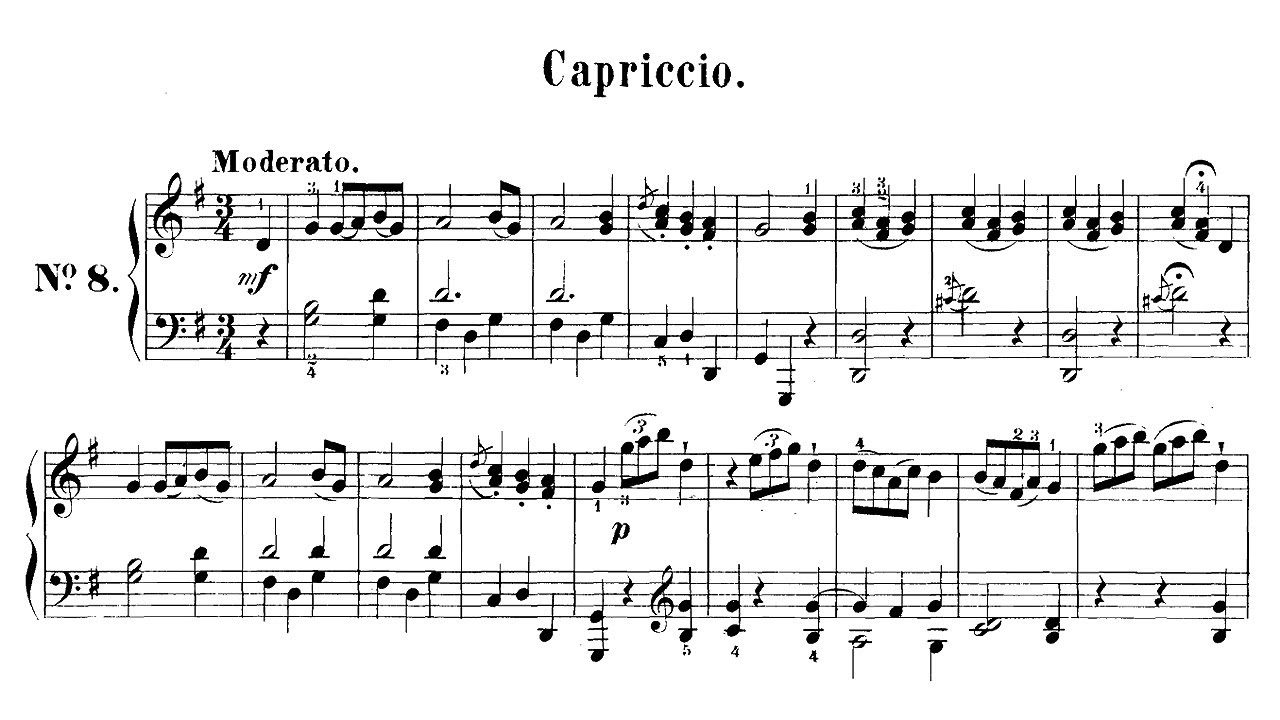 Haydn:  Capriccio In G XVII:1 - Artur Balsam, 1959 - MHS OR H 115