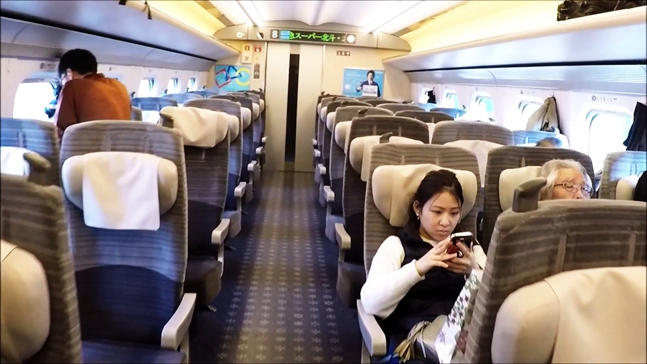 H5 Series Shinkansen 'Hayabusa' (Shin-Hakodate-Hokuto to Tokyo): Cabin walkthrough