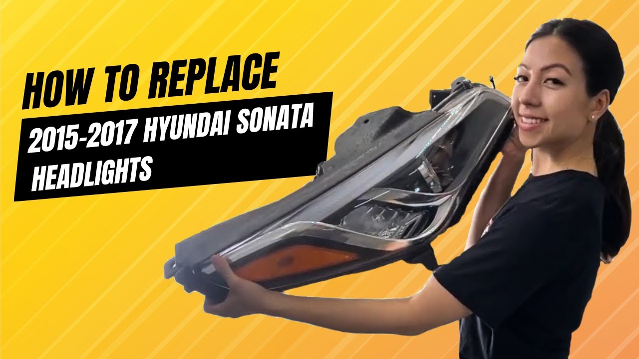 How to change a 2015-2017 Hyundai Sonata headlight | ReveMoto