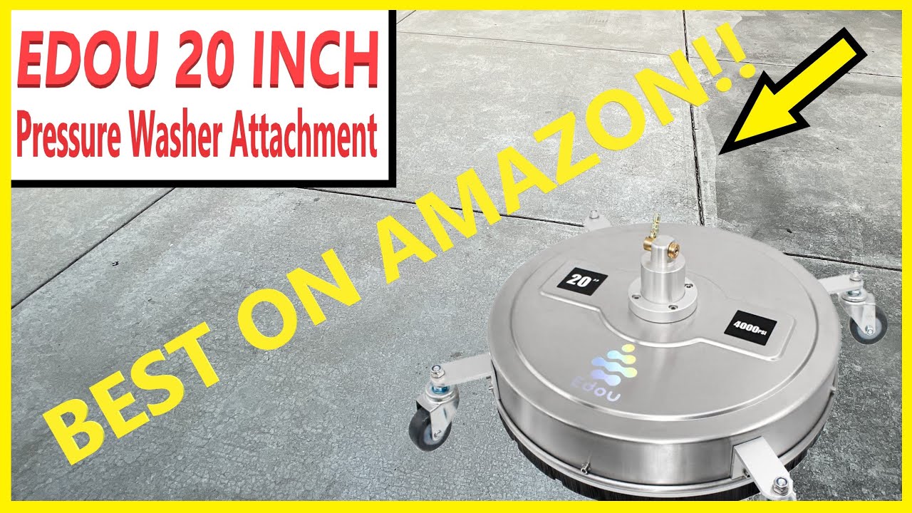 The best pressure washer concrete cleaner on Amazon (EDOU 20 Inch)