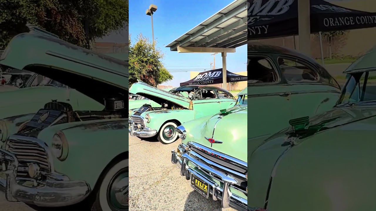 CHEVY BOMBS 💣 #oldmemoriescc #toydrive2025 #carshow #montebello