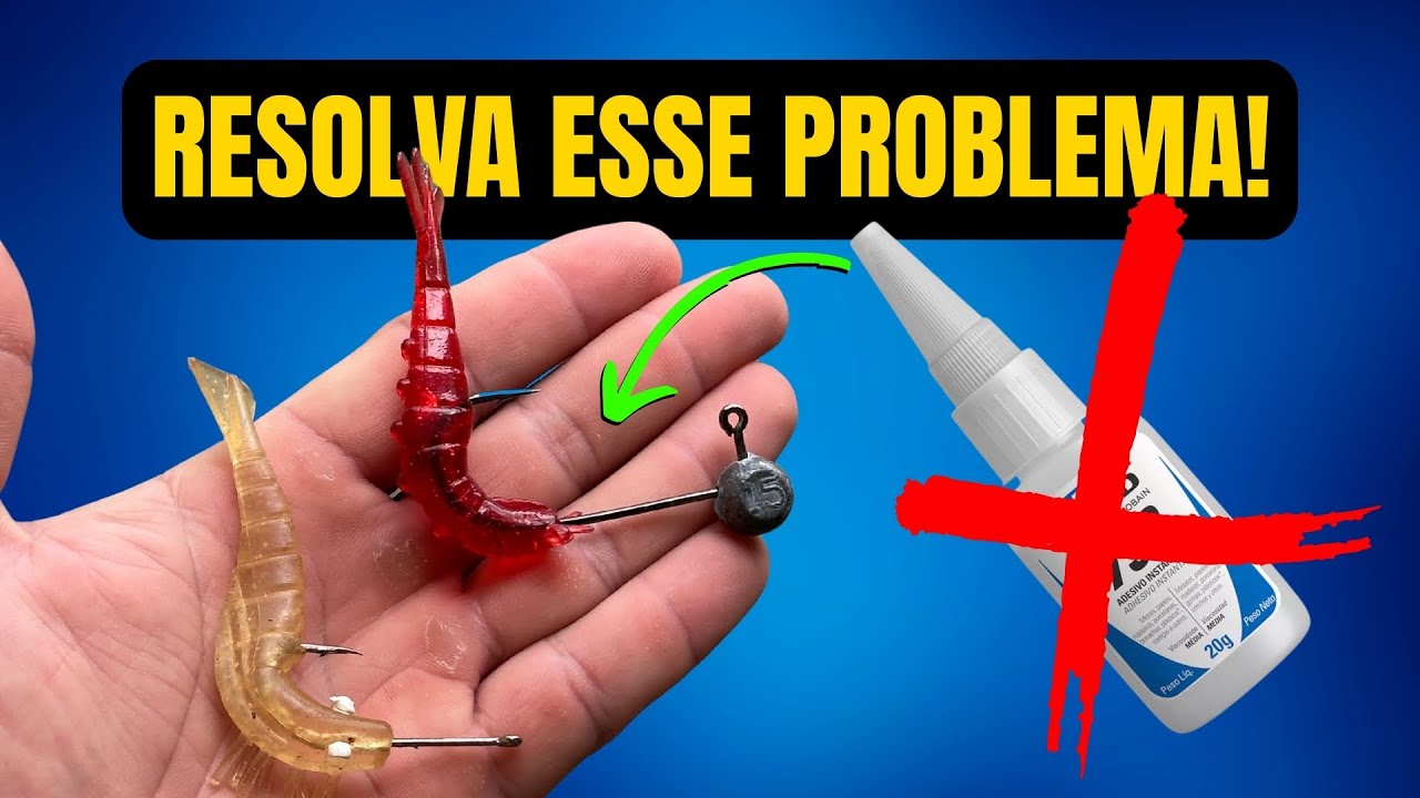 ✅ JEITO FÁCIL! Nunca mais sua isca soft vai soltar do jig head!