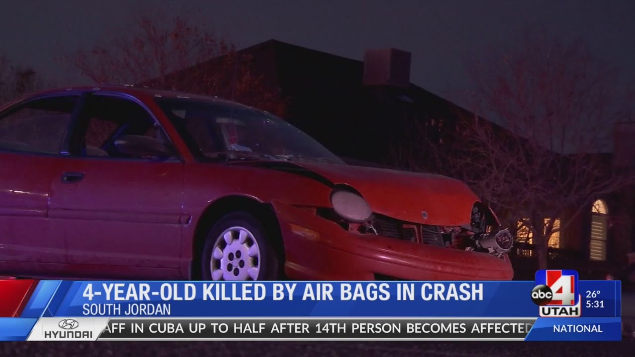 Car seat tips after 4-year-old sitting in passenger seat killed by air bags in crash (5:30 a.m.)