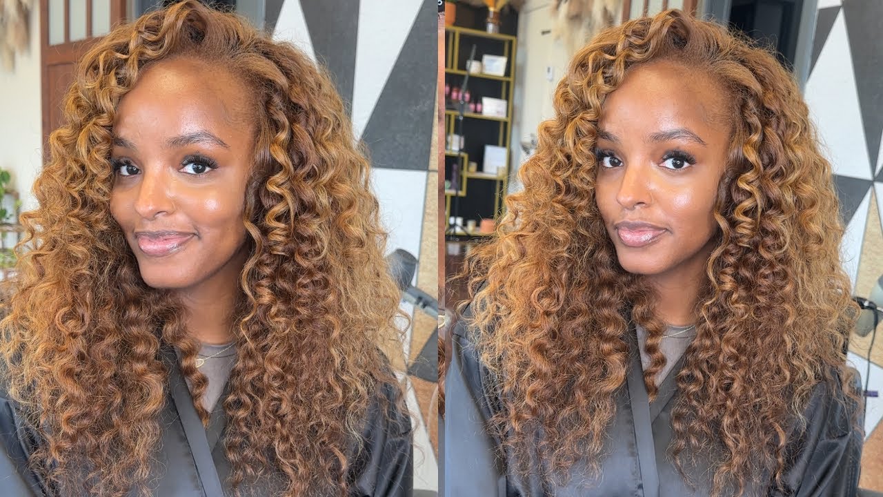 Flip over Sew in Tutorial Using Raw Burmese Curly Hair ✨🔥 Perfect Summer Hair
