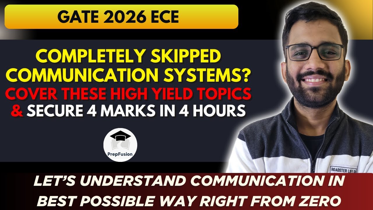 🔥Skipped Communication Systems Completely? Cover At Least This Part || PrepFusion