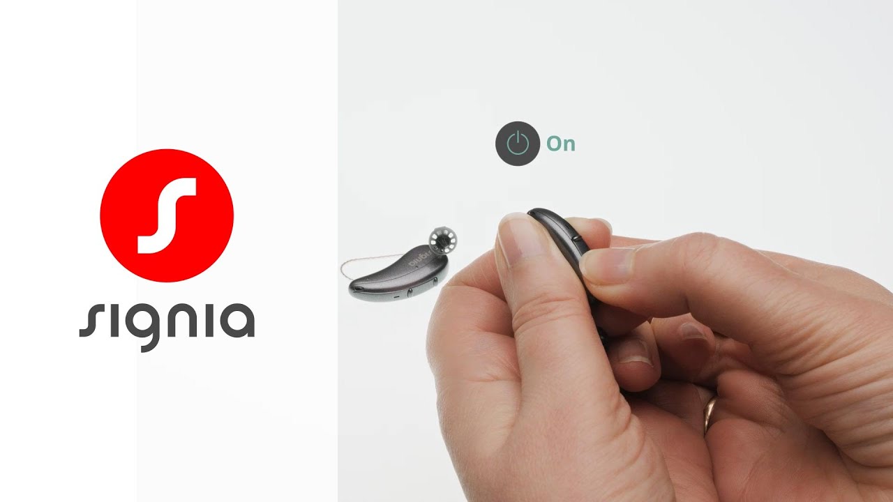 How to turn Pure Charge&Go AX on and off | Signia Hearing Aids