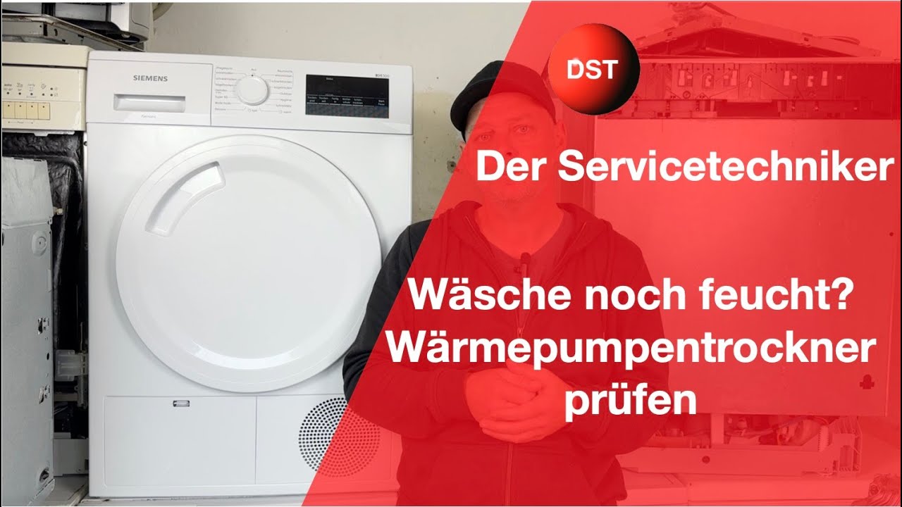 W&auml;sche noch feucht? W&auml;rmepumpentrockner &uuml;berpr&uuml;fen