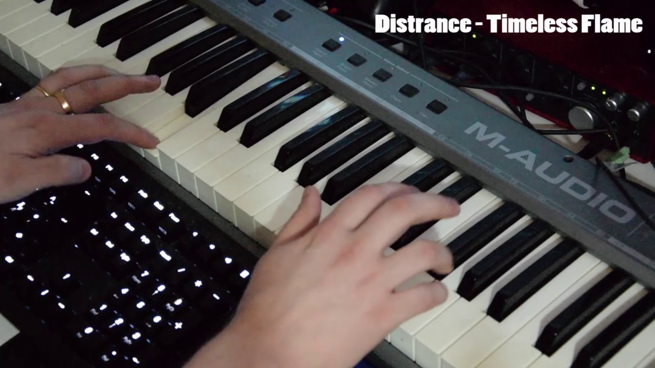 Timeless Flame on a keyboard