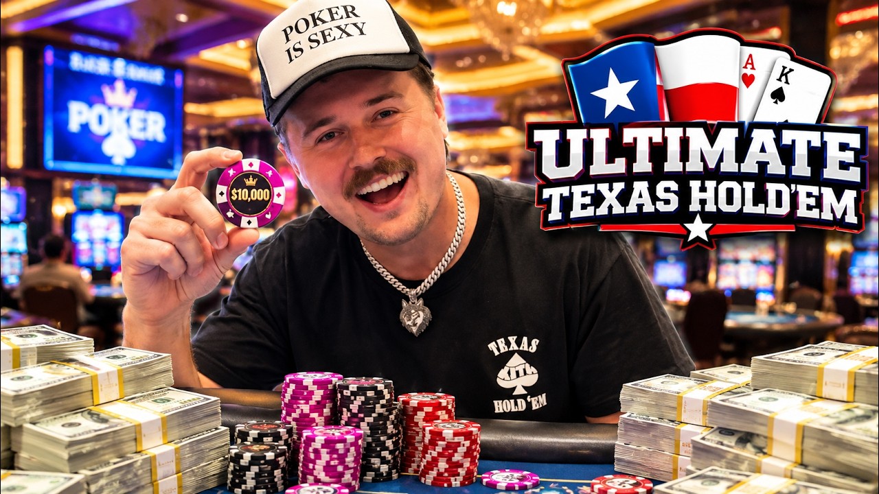 Самая БЕЗУМНАЯ сессия в Ultimate Texas Hold'em... (ОБЯЗАТЕЛЬНО К ПРОСМОТРУ)