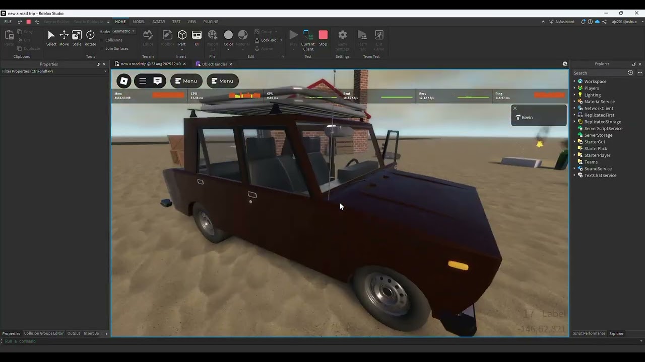 a road trip gameplay ahh