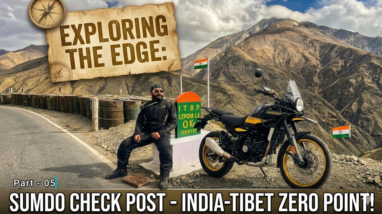 Phone Time Changed Near Tibet! 😳 Spiti Valley Bike Ride to Sumdo | Part 05