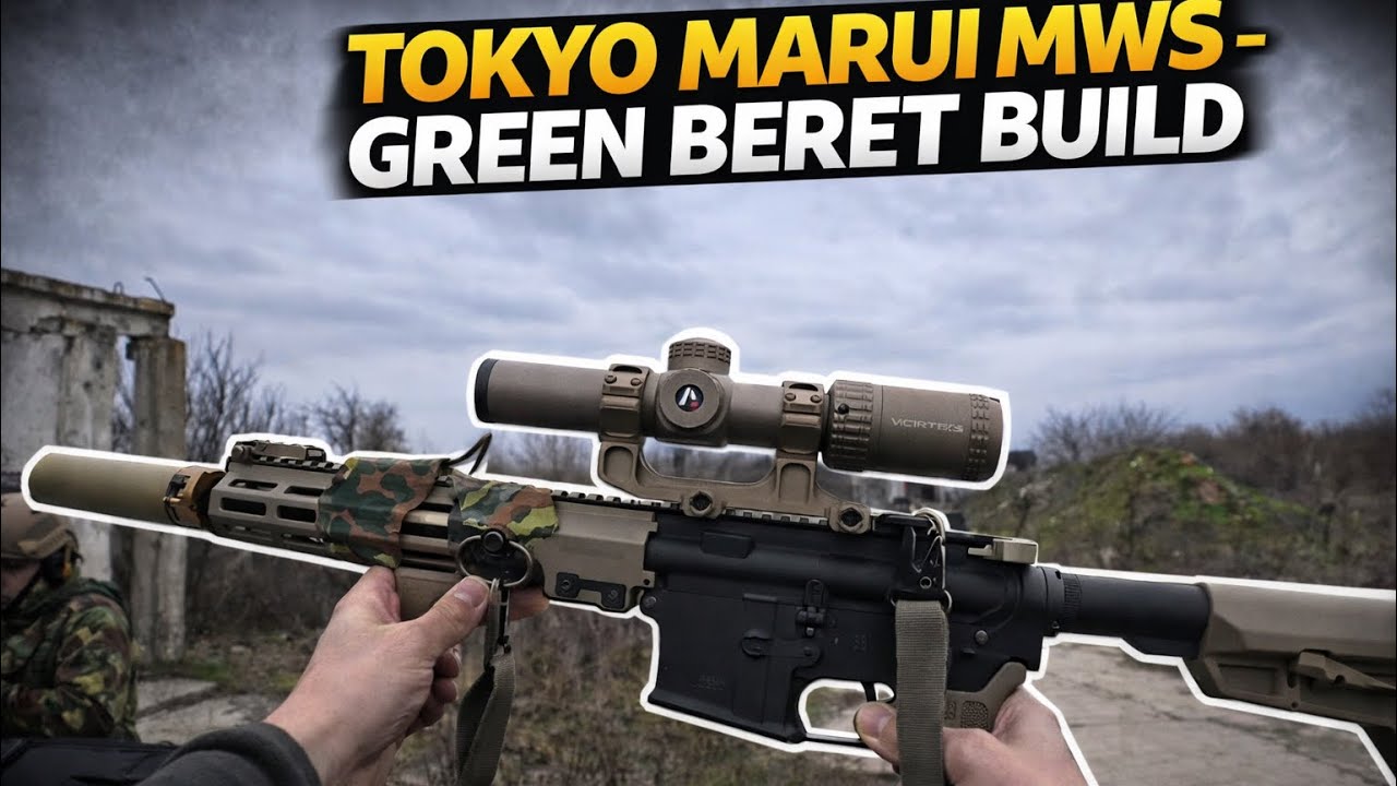 NEW - Tokyo Marui URG-I - Green Beret Build - Bank Heist Airsoft Game
