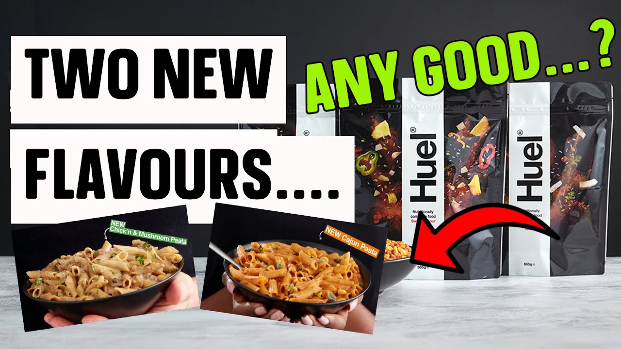 Huel Chick'n & Mushroom and Cajun Pasta - Hot and Savoury Range - REVIEW #HUEL