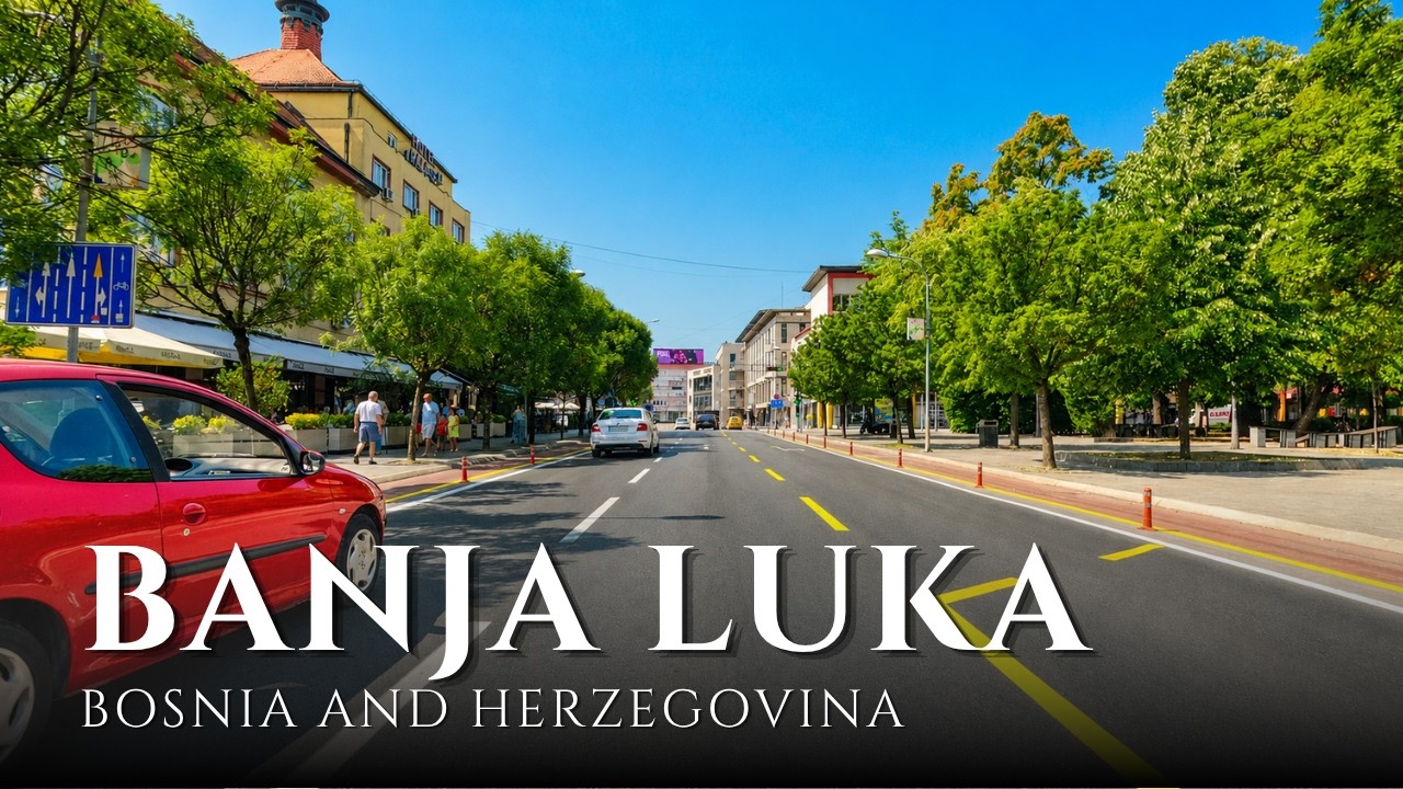 Discover Banja Luka 🇧🇦 | Scenic 4K Drive Through Bosnia's Green City