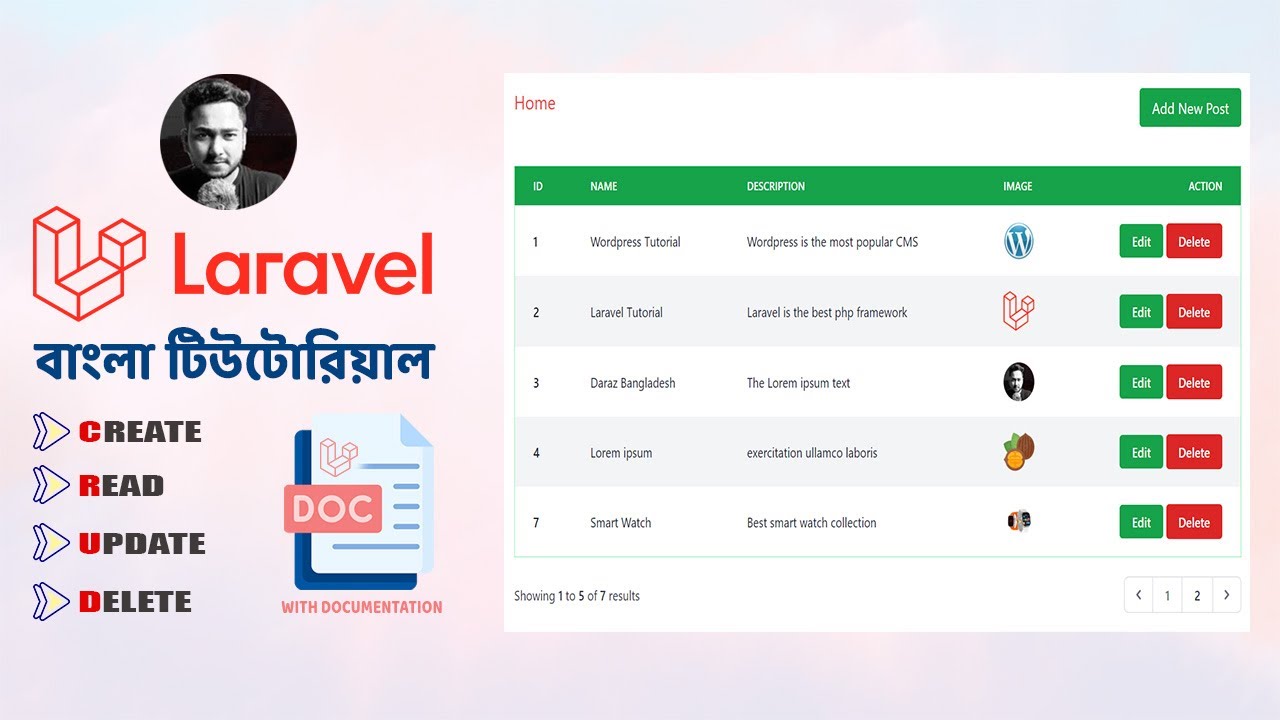 লারাভেল শিখুন সহজেই | PHP Laravel CRUD Bangla Tutorial, Image Upload, Laravel Tutorial for Beginners