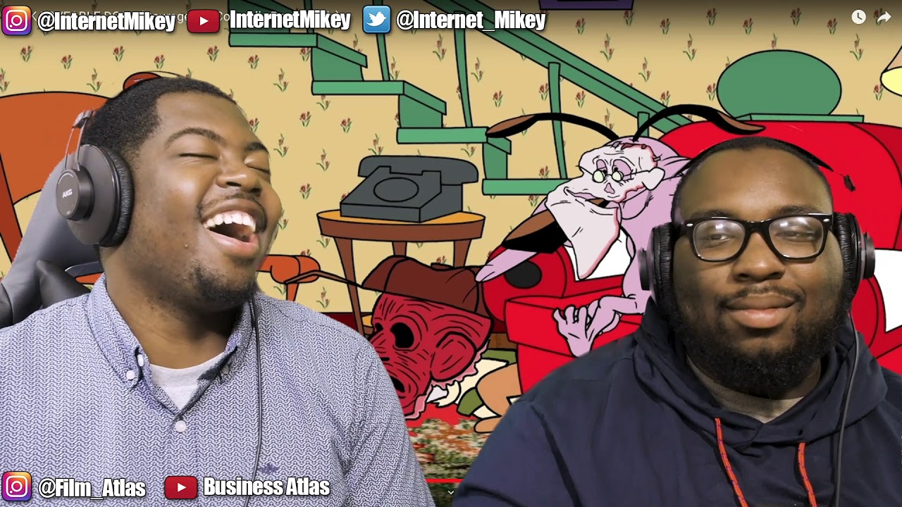 PINK LOVEABLE DOG - (Courage the Cowardly Dog Parody) REACTION @meatcanyon