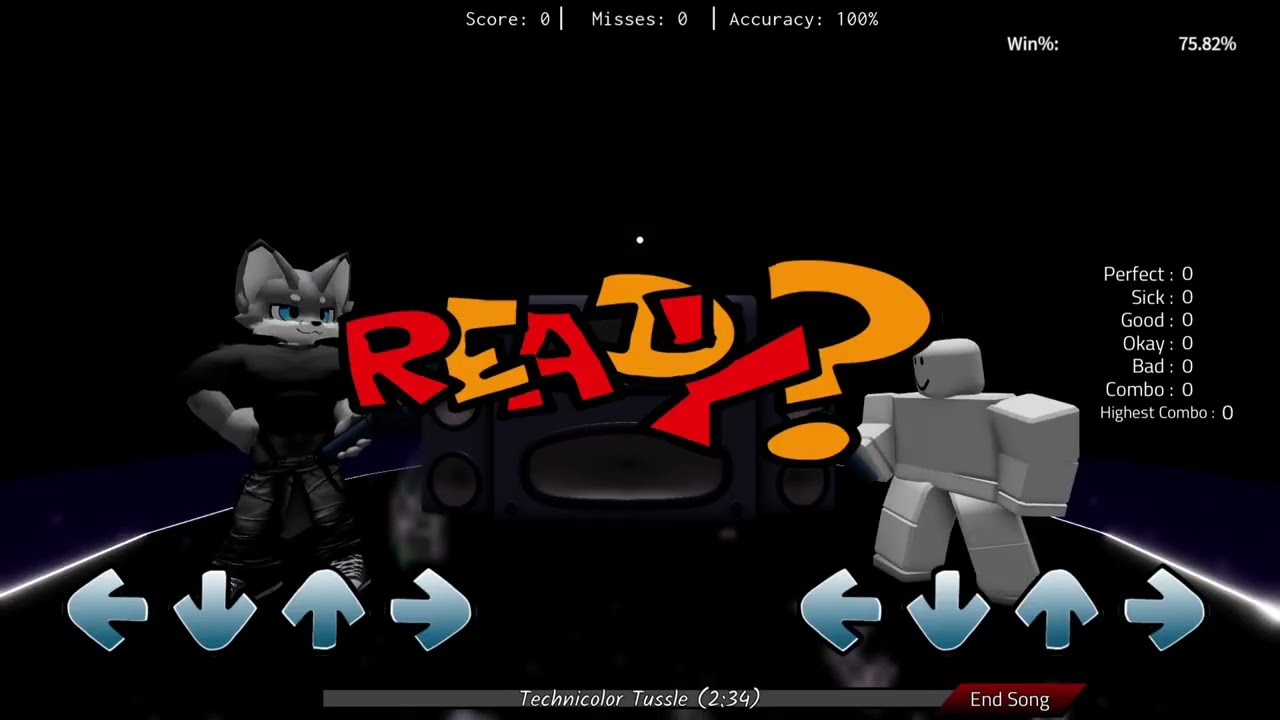 Roblox: Basically FNF - Technicolor Tussle!