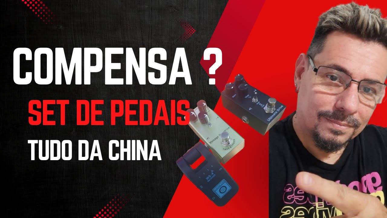 Montando um setup de pedais chin&ecirc;s, TUDO COM OS MAIS BARATOS. VAMOS VER NO DA ISSO