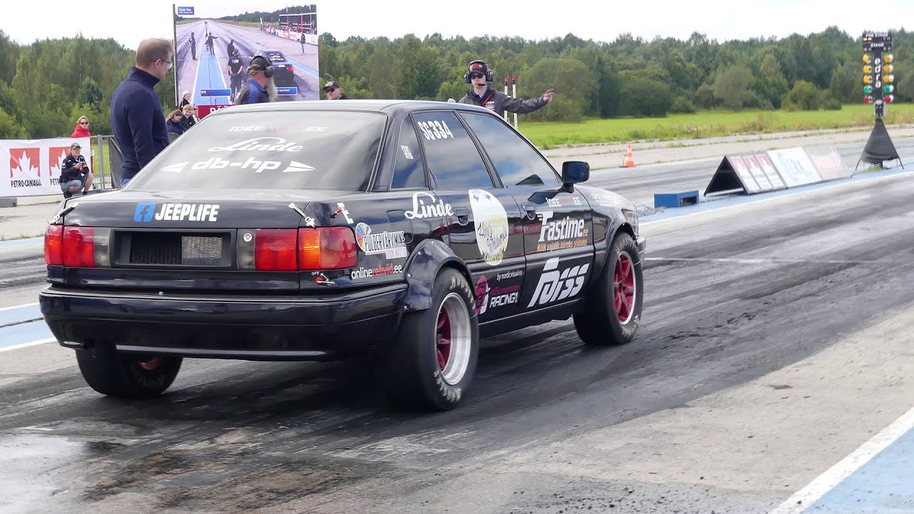 1000+HP Audi 80 B4 Quattro 2.2T 20v GTX3584RS 1/4 mile