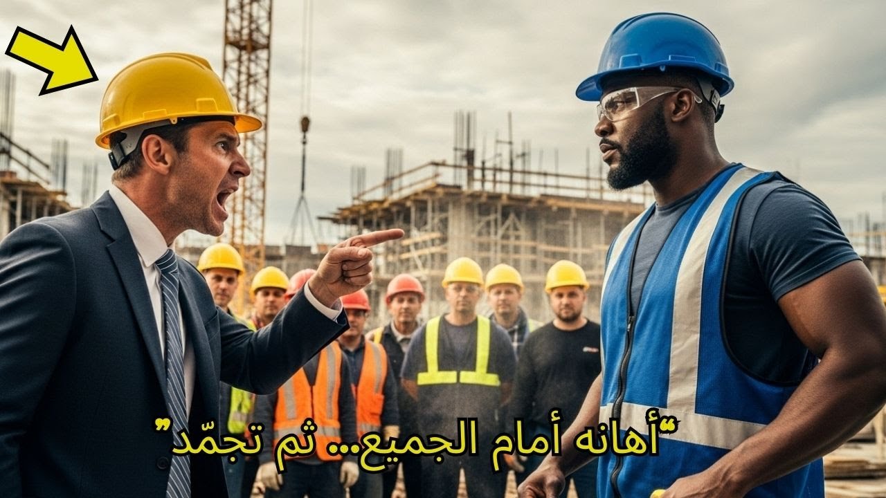 مهندس يهين مديرًا أسود أمام الجميع… وبعد دقائق صُدم بالحقيقة (عدالة فورية)