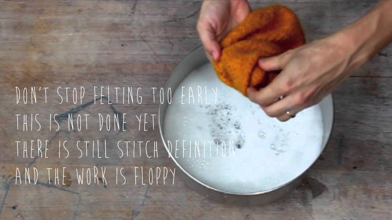 How to Hand-Felt your Knits