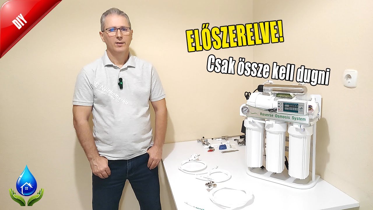 Nem tudod elrontani a bekötést! | RO 400 Prestige előszerelt víztisztító, számozott csövekkel