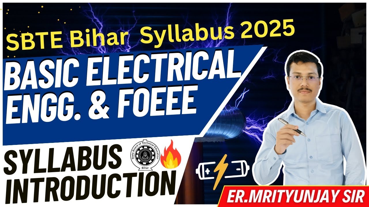 Basic Electrical Engineering & FOEEE Syllabus | SBTE Bihar 1st Semester 2025 Complete Guide