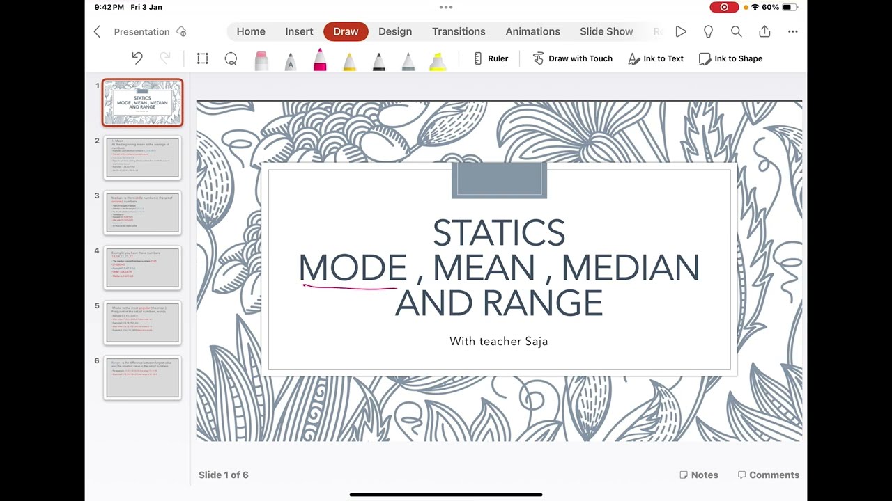 اسهل وأفضل شرح إحصاء (mode,mean,medianrange)شرح بالعربي للوسط والوسيط والمعدل سلسة شرح إحصاء فيديو 1