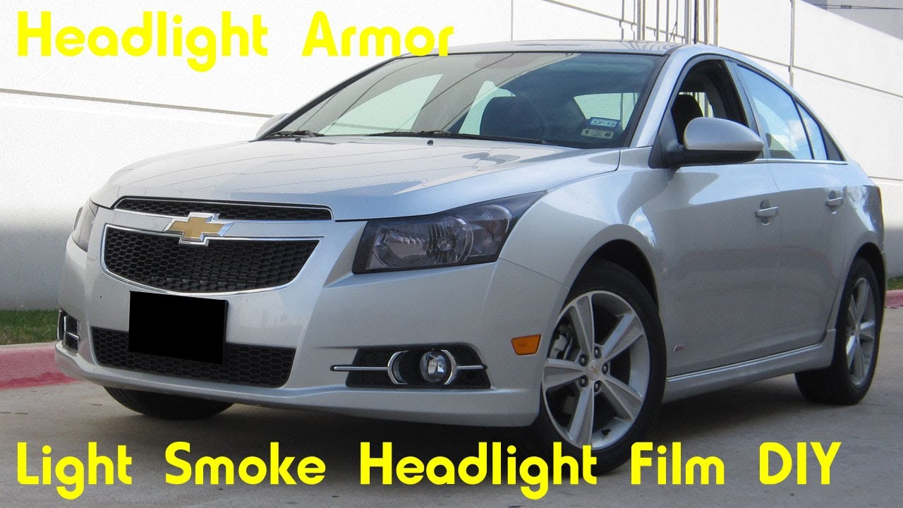 Light Smoke Headlight Tint Protection Film DIY - Chevrolet Cruze - Headlight Armor