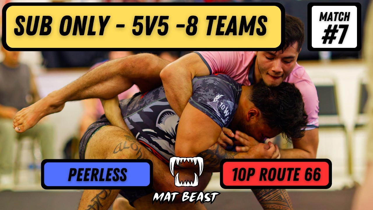 Mat Beast 4 | 5v5 Jiu Jitsu Team Duels | Peerless vs 10P Route 66 | Grand Finals Match 7