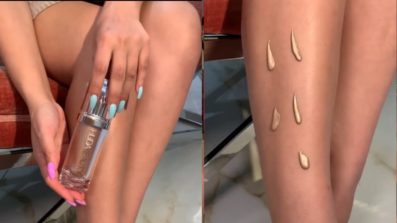 Blurring perfecting & shimmering face & body glow - Huda Beauty Tips