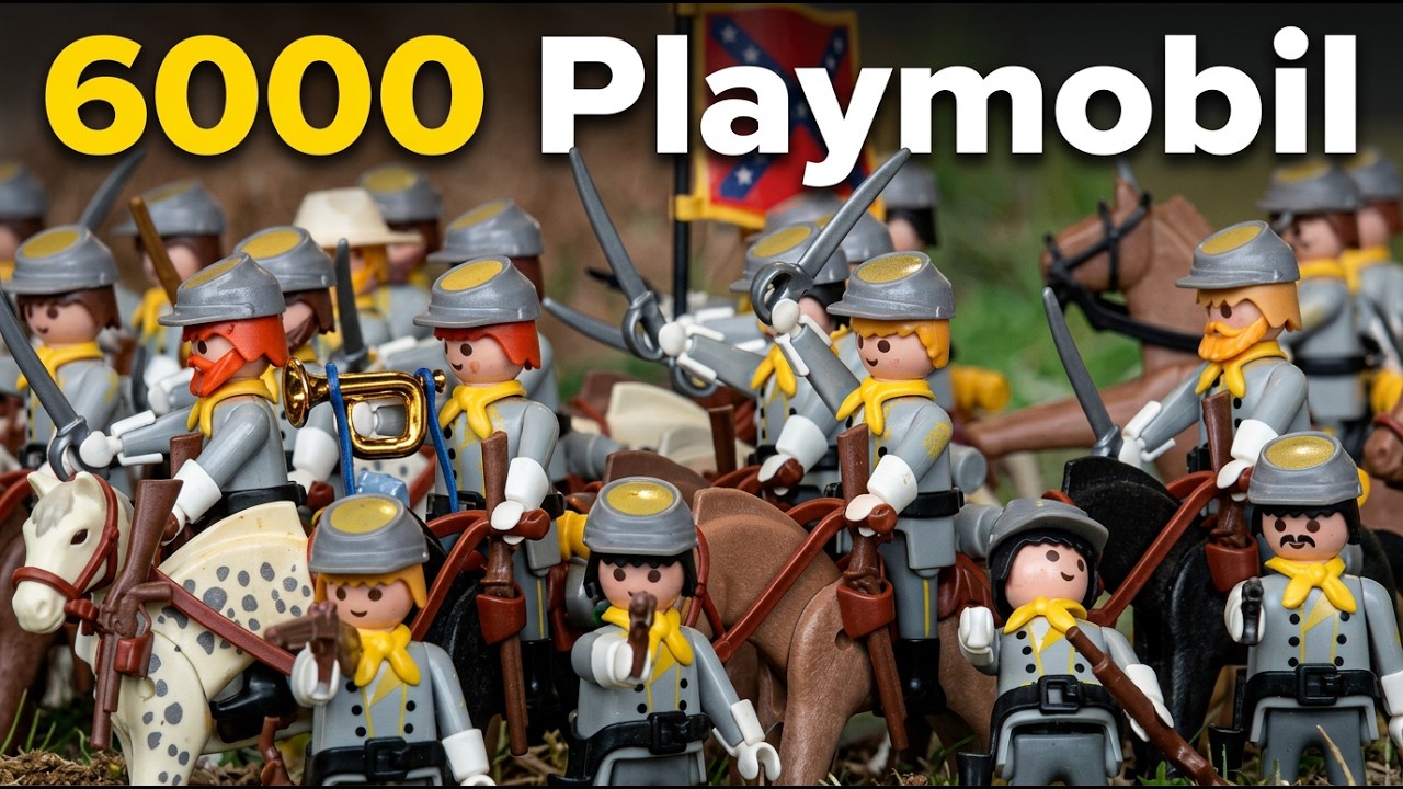 Diorama con clicks de Playmobil de la batalla de Chancellorsville 1863