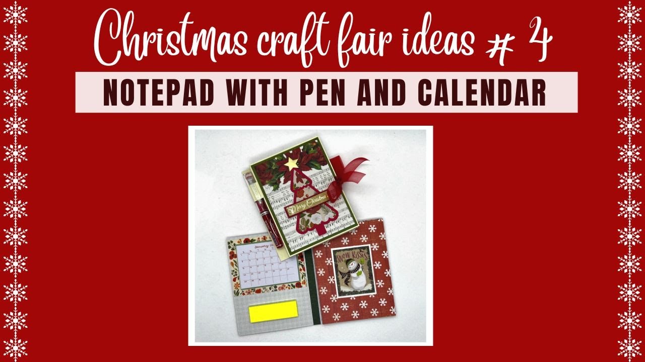 Notepad with calendar and pen
