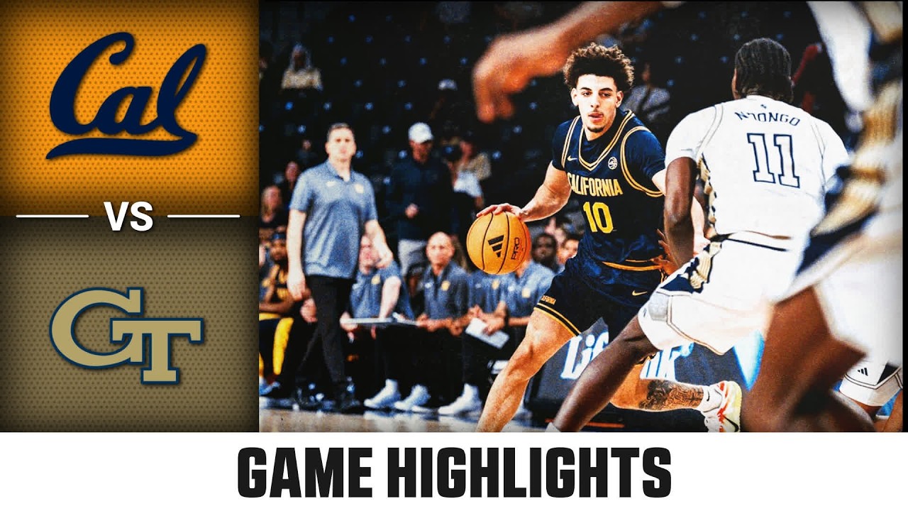 Cal vs. Georgia Tech Game Highlights | 2025-26 ACC Men's Basketball