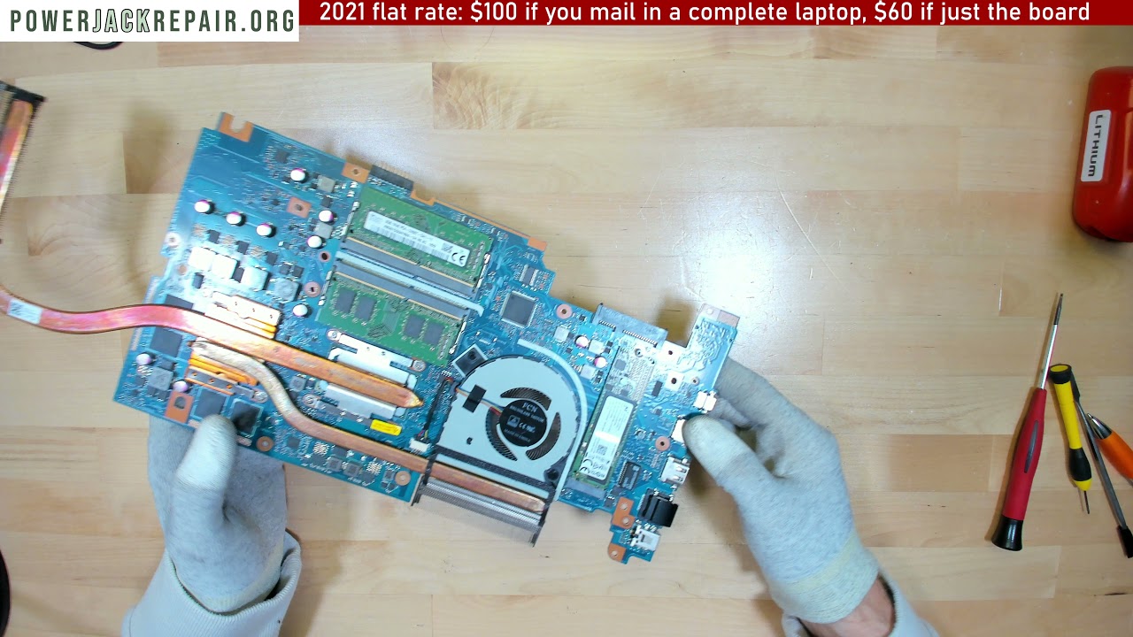 Asus N705F N705 u vivobook pro laptop charge port power jack repair fix charging connector