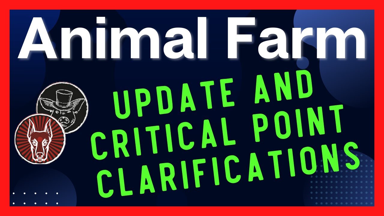 Animal Farm - Defi Crypto Passive Income - Update And Some Clarifications