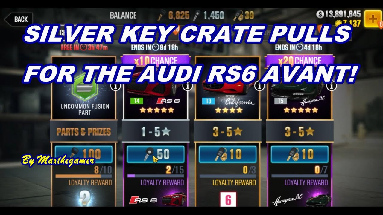 CSR 2 | CSR Racing 2, Pulling Silver Keys for Audi RS6 Avant. I invent a NEW SYSTEM!