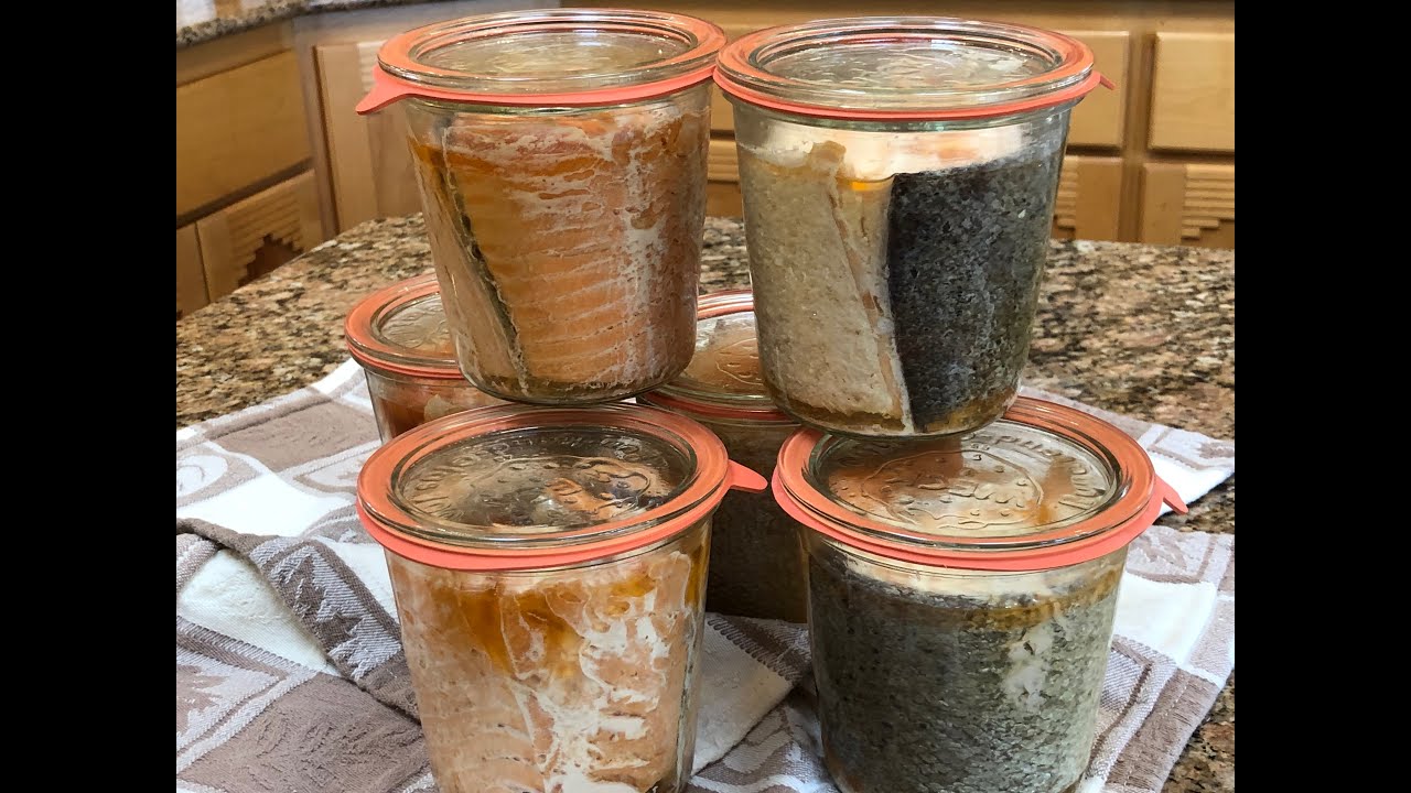 Pressure Canning Salmon in Weck Jars