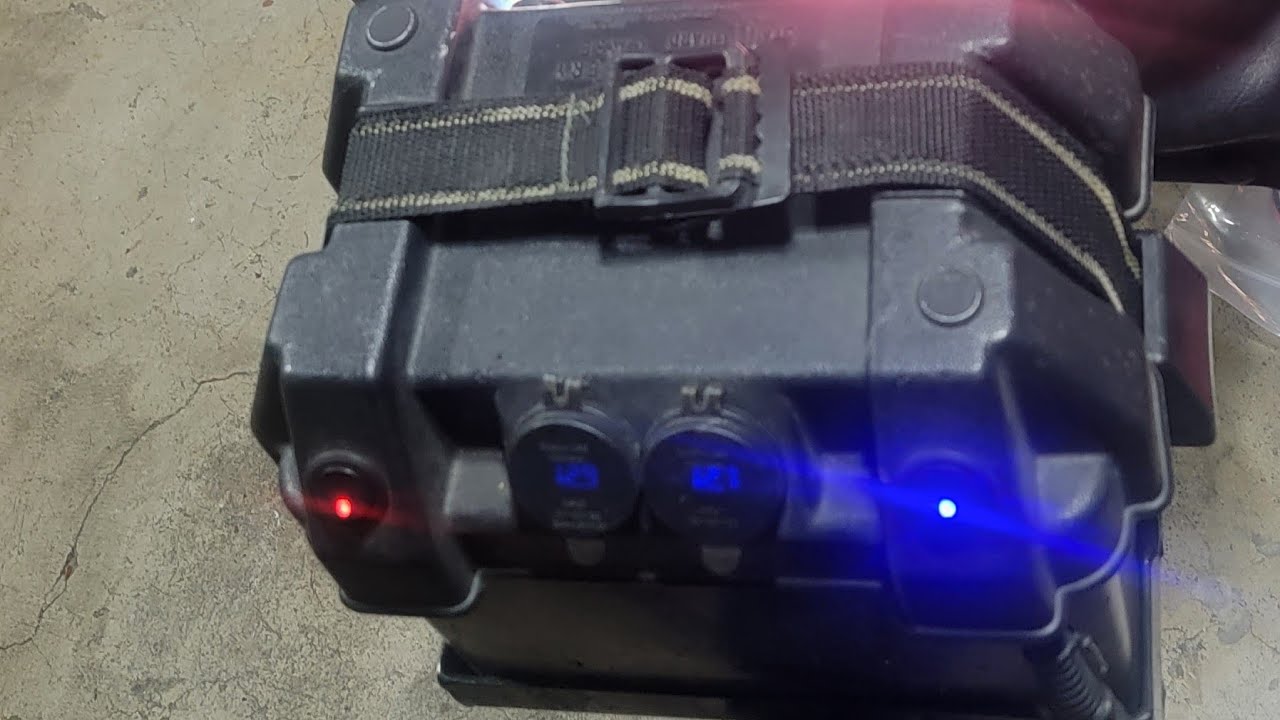 Talking about my battery box on my  Hannigan trailer when I go camping