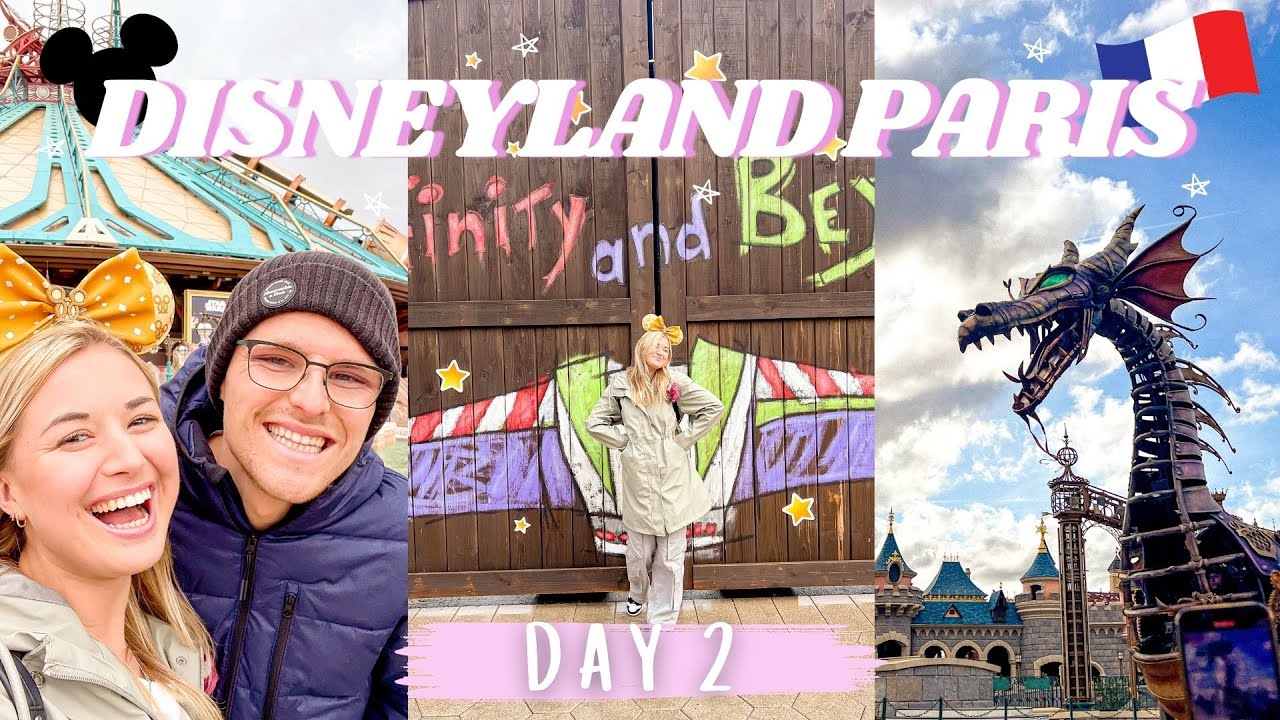 DISNEYLAND PARIS 🐭🇫🇷 | DAY 2 | 2 parks in one day, Pixar Show, Avengers Campus, and fireworks!