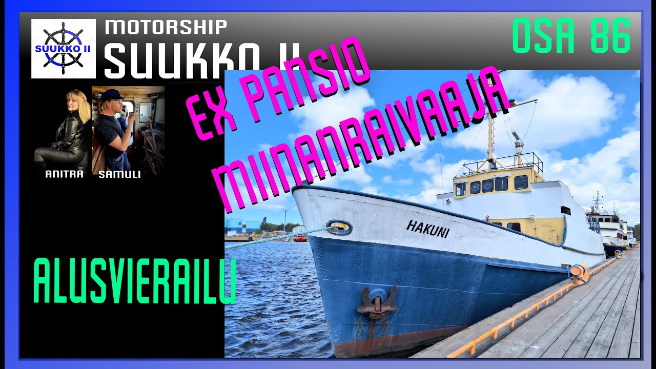 86. Vm. 1948 Hakuni, miina- kuljetus ja harjoitusalus eli merikoulun harjoituspaatti.