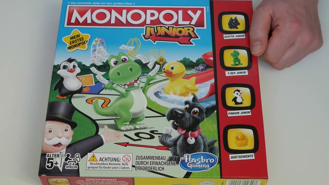 Ich öffne für euch das Spiel (Monopoly junior)