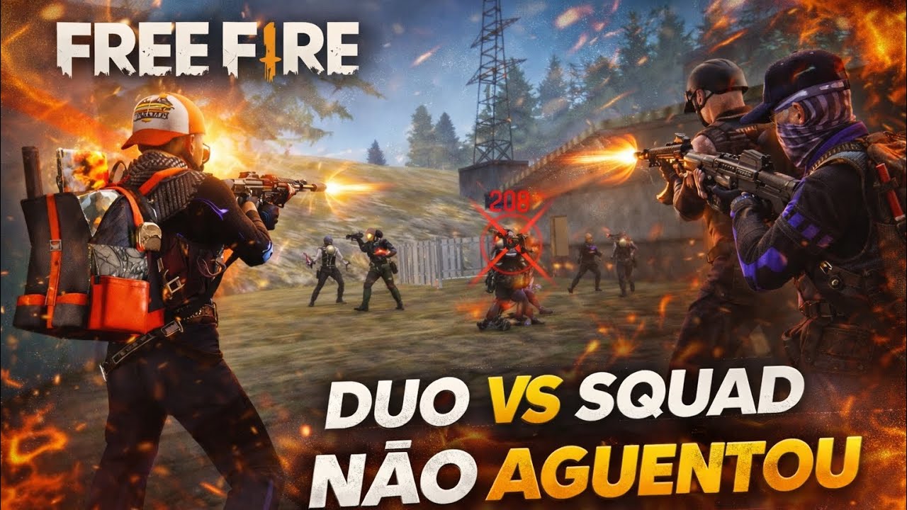 DUO VS SQUAD INSANO! 😱 Não Aguentaram o Headshot!