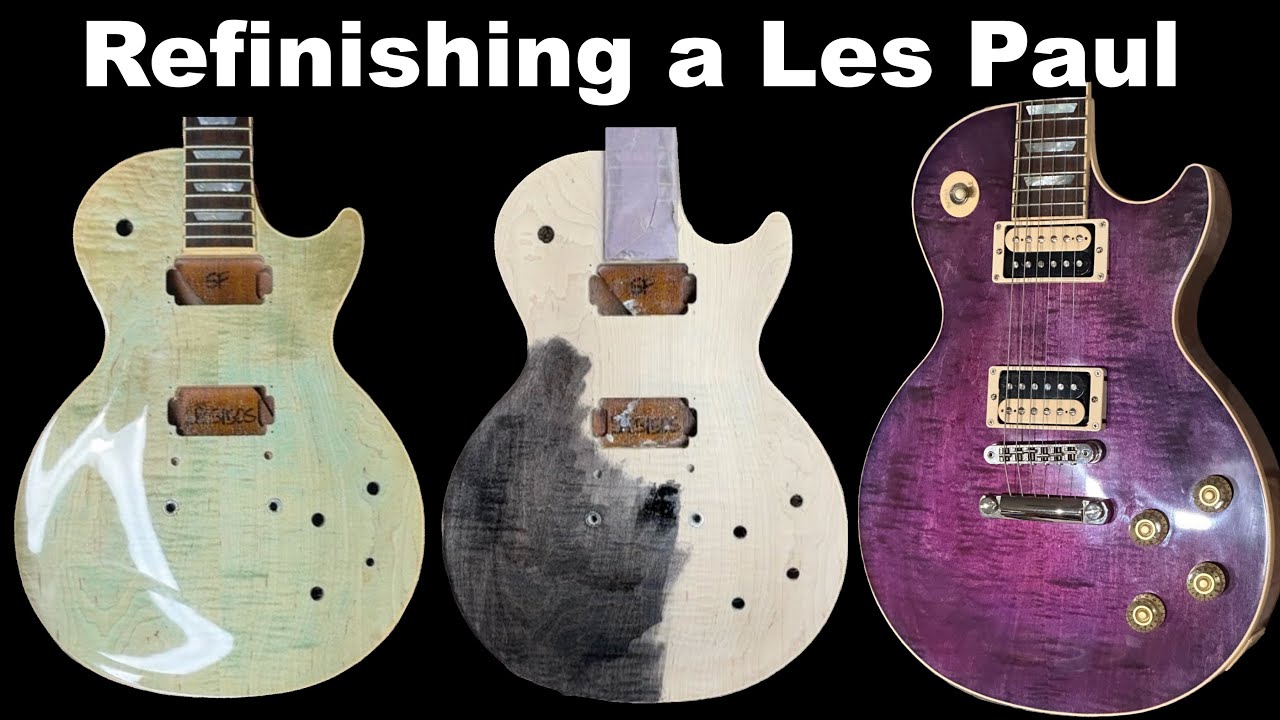 Реставрация Gibson Les Paul от Seafoam до Purple Rain