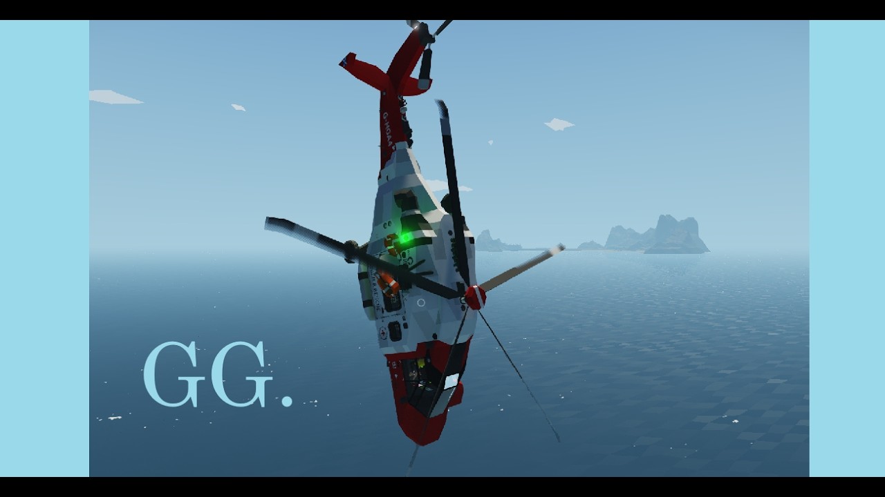 Flying the watercourse in a helicopter!