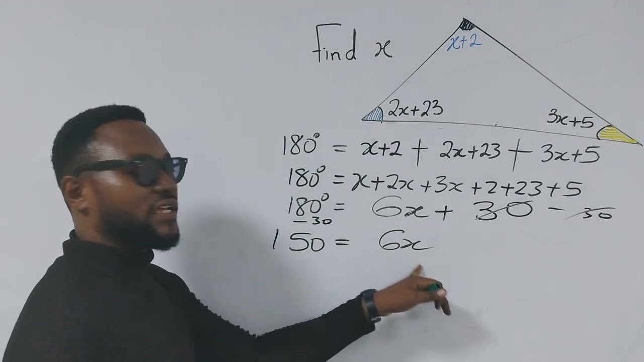Where algebra and geometry meet! Find x. 