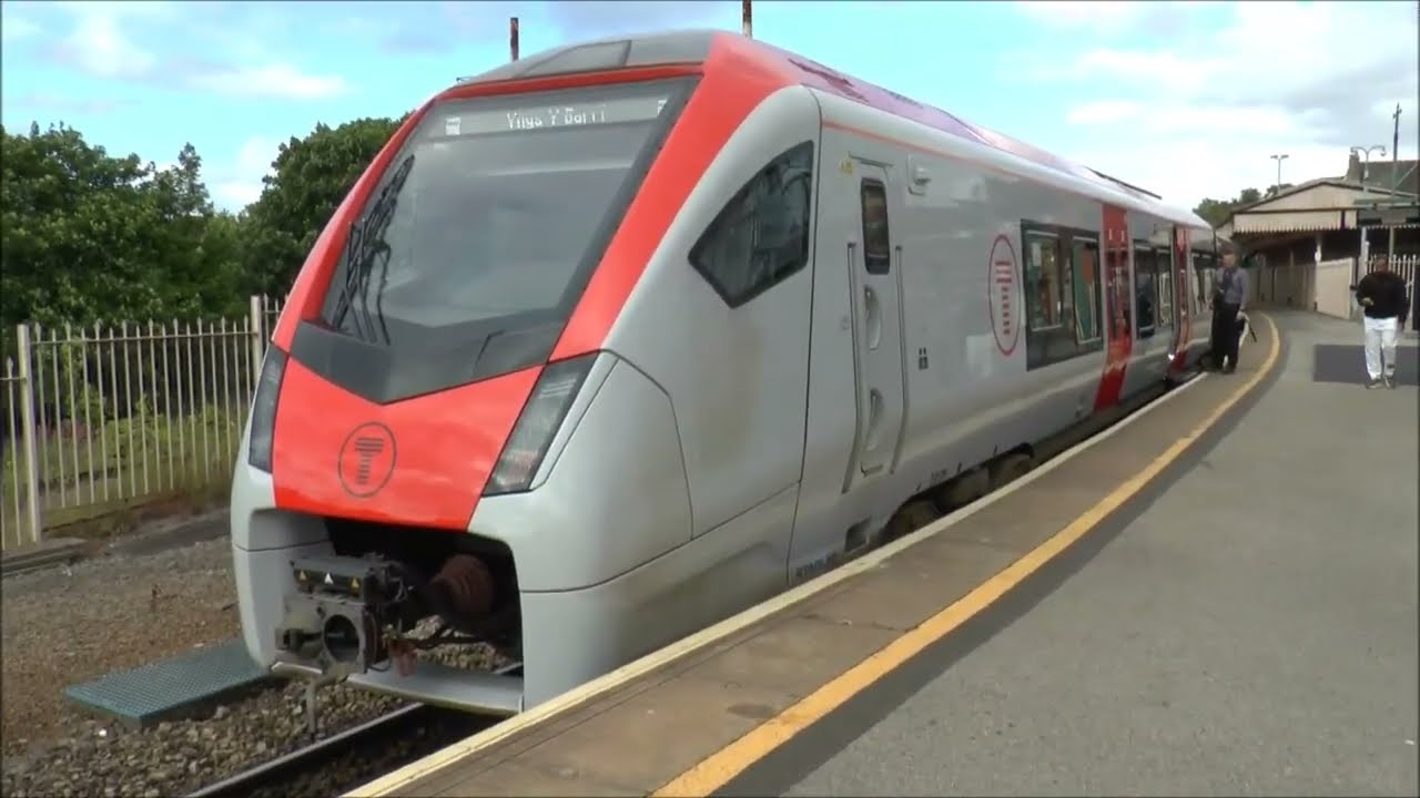 Rails in Wales. New service, on board, 231011 Barry-Bargoed return.
